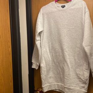 NWT justify gray sweater dress with pockets